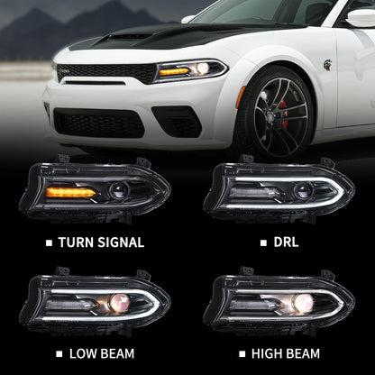 LED Headlights Assembly For Dodge Charger 2015-2020(OE Style)