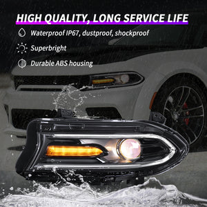 LED Headlights Assembly For Dodge Charger 2015-2020(OE Style)