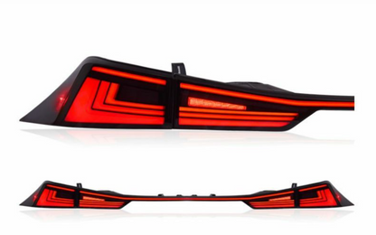 Full LED Tail Lights Assembly For Lexus IS250 2013-2022,with middle through light