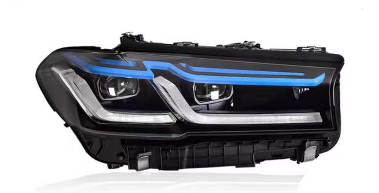 Full LED Headlights Assembly For BMW 5 series G30 G38 2018-2022(The front bumper needs to be replaced.)