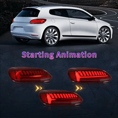 Full LED Tail Lights Assembly For Volkswagen Scirocco 2009-2013