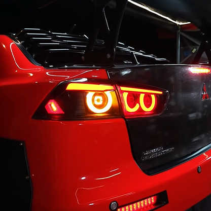 Full LED Tail Lights Assembly For Mitsubishi Lancer EVO X 2008-2020,JDM Style