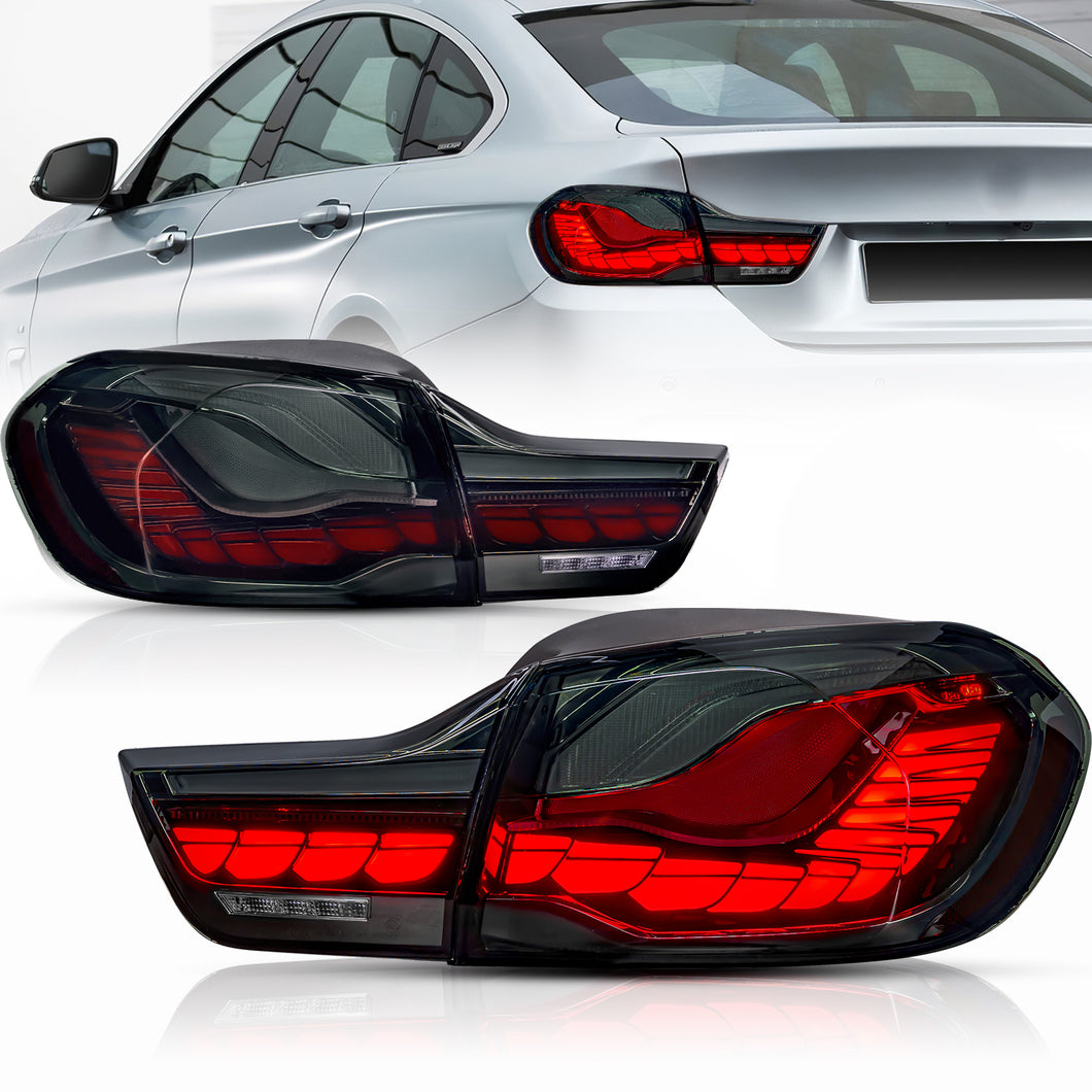 Full LED Tail Lights Assembly For BMW 4 Series F32 F33 F36 F83 2014-2020,Smoked