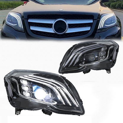 Full LED Headlights Assembly For Mercedes-Benz GLK 250 300 350 2013-2015