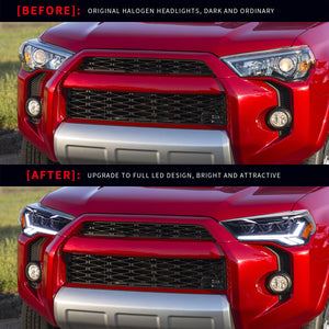 Full LED Headlights Assembly For Toyota 4Runner 2014-2020