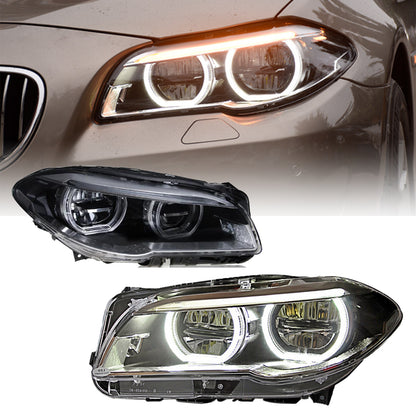 Full LED Headlights Assembly For BMW 5 series F10 F18 2010-2017