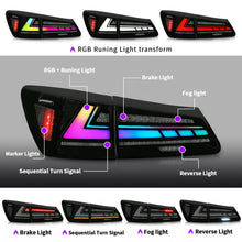 Load image into Gallery viewer, Full LED Tail Lights Assembly For Lexus Sedan IS250 2006-2012,RGB
