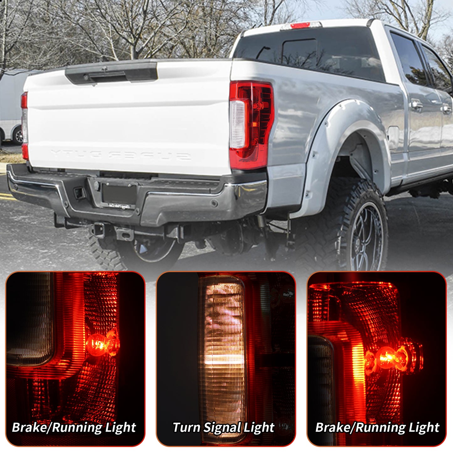 Tail Lights Assembly For Ford Super Duty F-250 F-350 2017-2019,OE Style
