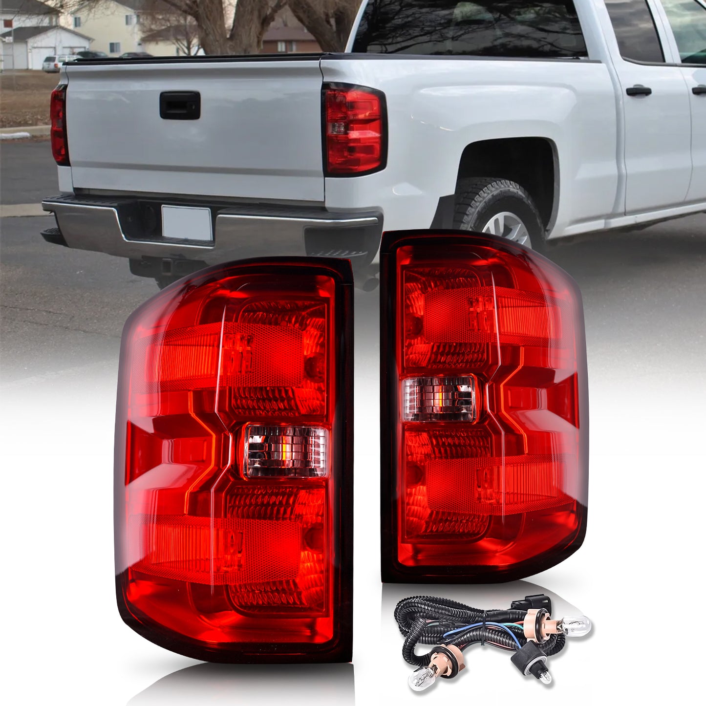 Tail Lights Assembly For Chevy Silverado 2014-2019/ GMC Sierra 2015-2019,OE style