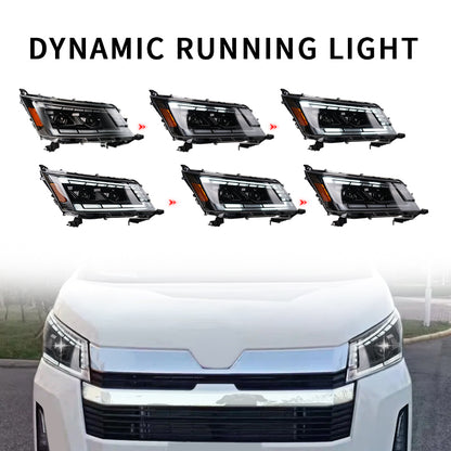 Full LED Headlights Assembly For Toyota Hiace 2019-2022