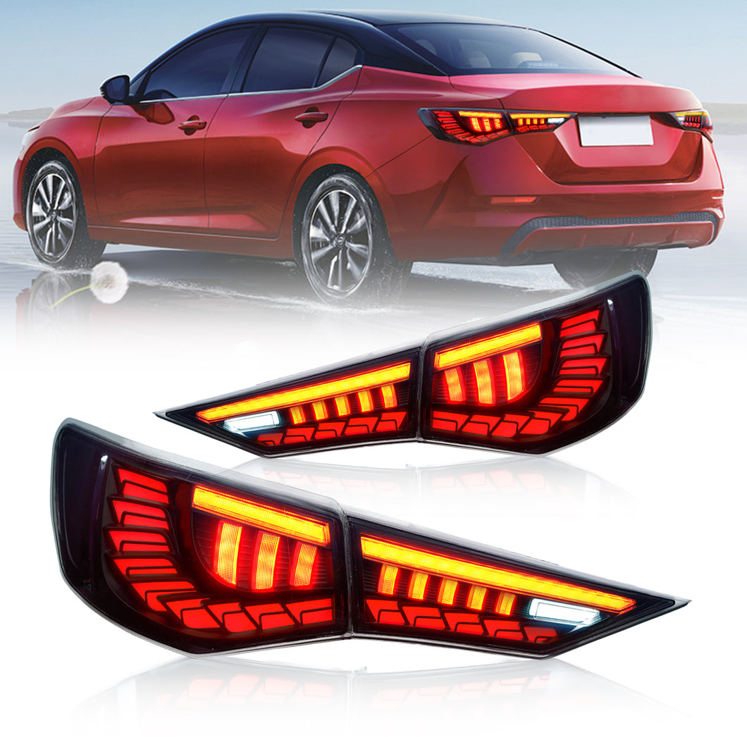 Full LED Tail Lights Assembly For 8th Gen Nissan Sentra 2020-2022