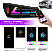 Carregar imagem no visualizador da galeria, Full LED Tail Lights Assembly For Lexus Sedan IS250 2006-2012,RGB
