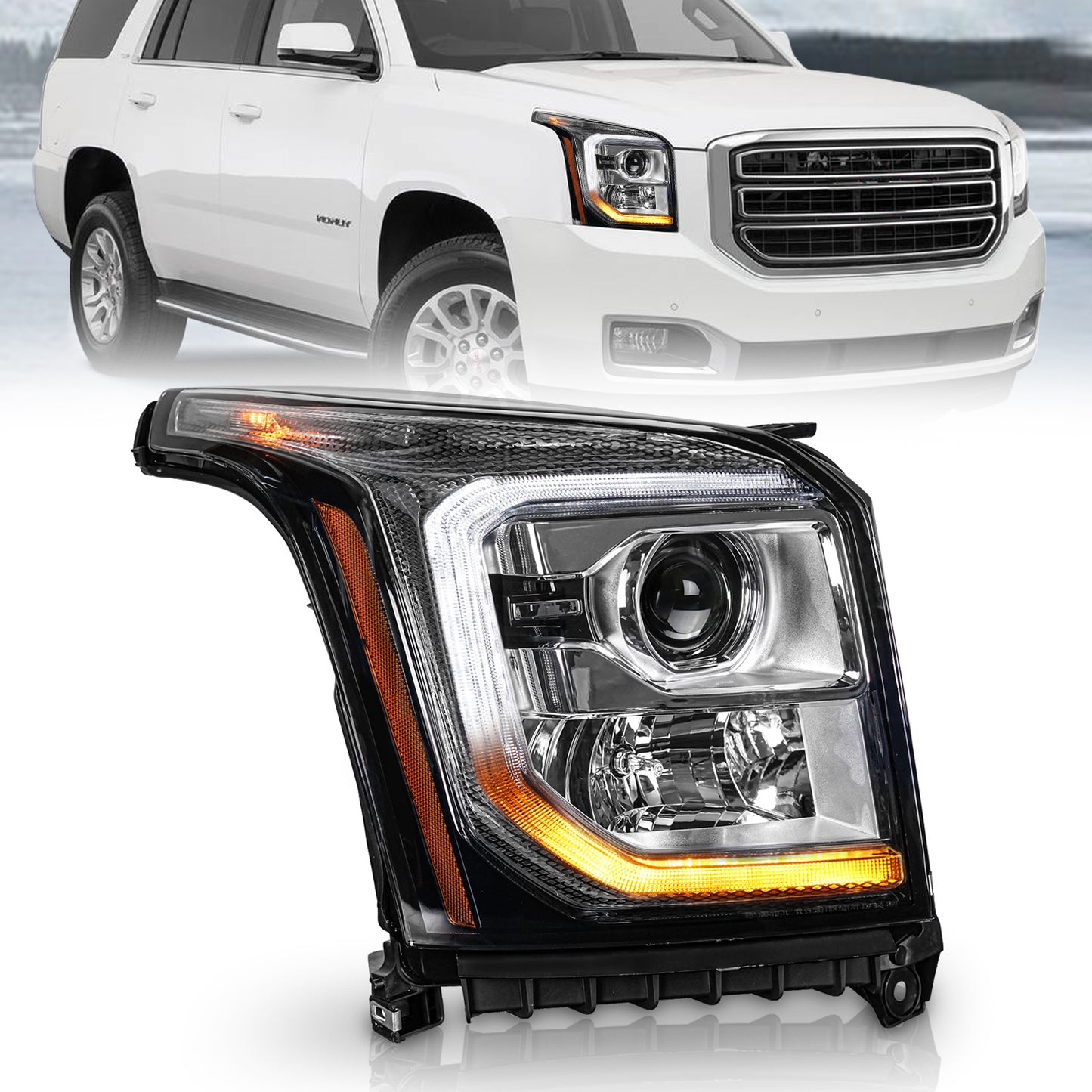 Headlight Assembly For GMC Yukon/Yukon XL 2015-2020(OE Style)