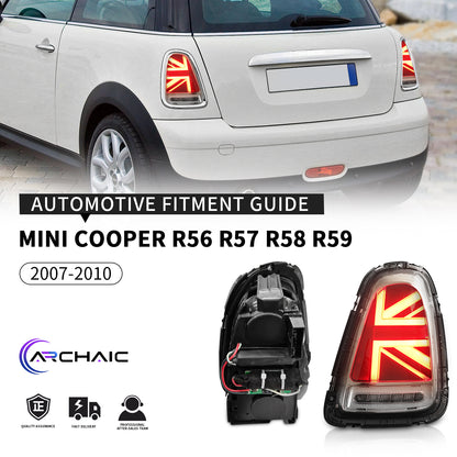 Full LED Tail Lights Assembly For Mini Cooper R56 R57 R58 R59 2007-2013