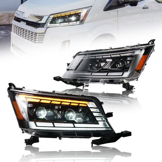 Full LED Headlights Assembly For Toyota Hiace 2019-2022