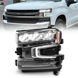 Full LED Headlight Assembly For Chevy Silverado 1500 2019-2021,OE factory style