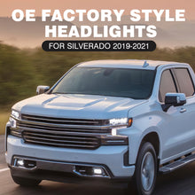 Carregar imagem no visualizador da galeria, Full LED Headlight Assembly For Chevy Silverado 1500 2019-2021,OE factory style
