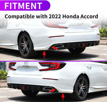 Carregar imagem no visualizador da galeria, Rear Bumper Lip For Honda Accord 2022,Canard Diffuser Splitter Spoiler,White
