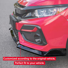Carregar imagem no visualizador da galeria, Front Bumper Lip Spoiler For Honda Civic 2016-2022(Black)
