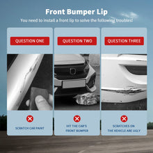 Carregar imagem no visualizador da galeria, Front Bumper Lip Spoiler For Honda Civic 2016-2022(Carbon Fiber Print)
