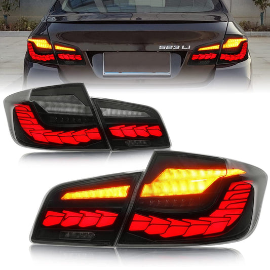 Full LED Tail Lights Assembly For BMW 5 Series M5 F10 2010-2017,Smoked