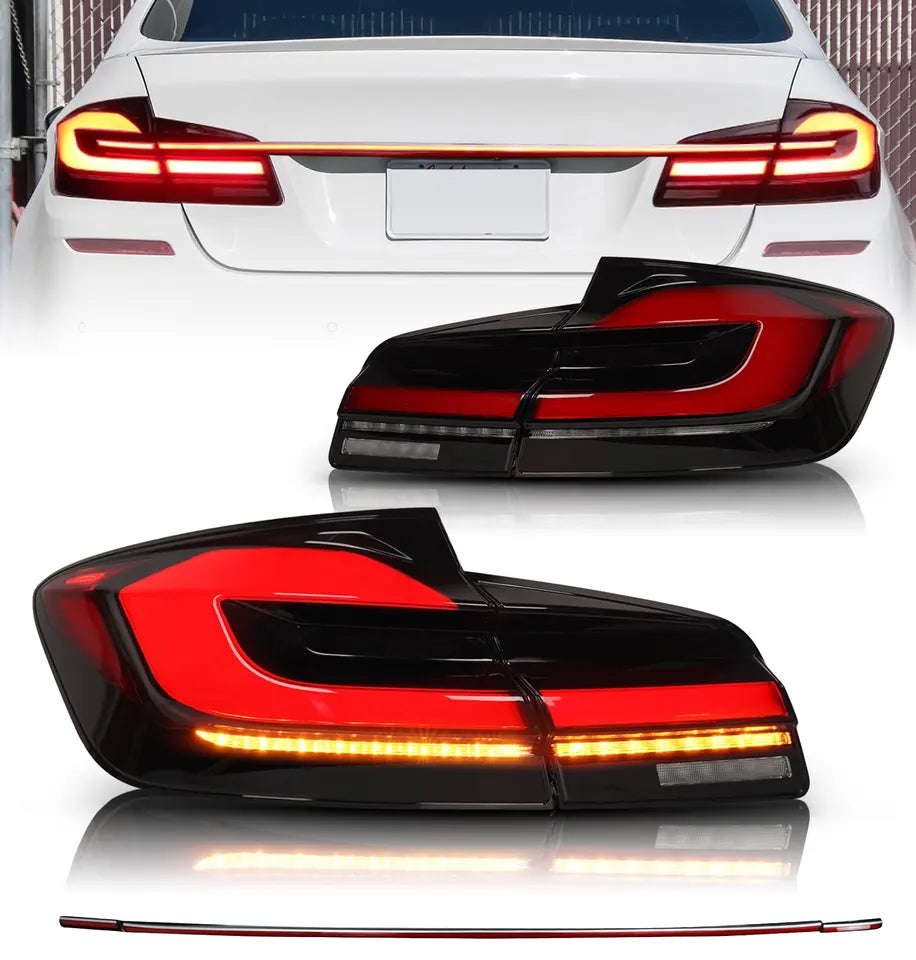 Full LED Tail Lights Assembly For BMW 5 series F10 F18 2010-2017(with trunk light)upgrade G38 style