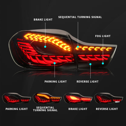 Full LED Tail Lights Assembly For BMW 4 Series F32 F33 F36 F82 F83 2014-2020,Smoked