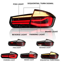 Load image into Gallery viewer, Full LED Tail Lights Assembly For BMW 3 Series F30 F35 2013-2018,Smoked

