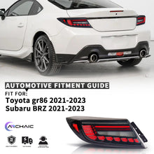 Carregar imagem no visualizador da galeria, Full LED Tail Lights Assembly For Toyota 86 GR86/ Subaru BRZ 2022-2023
