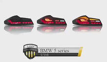 Carregar e reproduzir vídeo no visualizador da Galeria, Full LED Tail Lights Assembly For BMW 5 series G30 G38 2017-2022,Smoked
