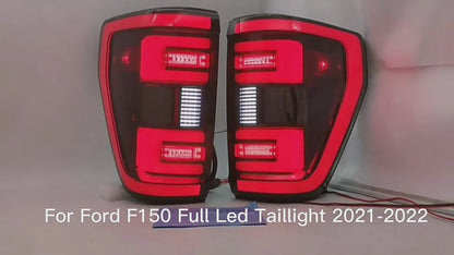 Full LED Tail lights Assembly For Ford F-150 2021-2023