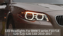 Carregar e reproduzir vídeo no visualizador da Galeria, Full LED Headlights Assembly For BMW 5 series F10 F18 2010-2017

