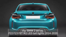 Load and play video in Gallery viewer, Full LED Tail Lights Assembly For BMW 2 series F22 F23 F87 2014-2020,Smoked&amp;Red
