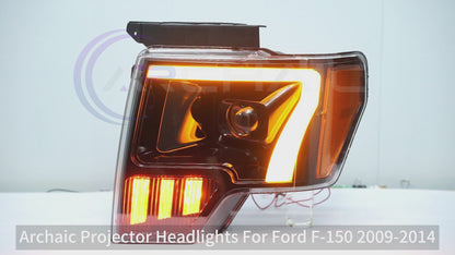Full LED Headlights Assembly For Ford F-150 Raptor 2009-2014