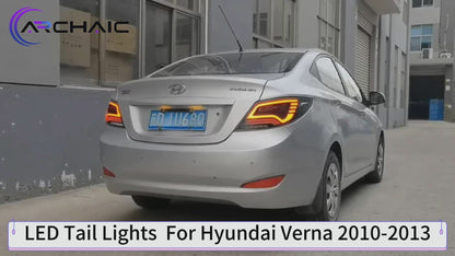 Full LED Tail Lights Assembly For Hyundai Verna 2010-2013