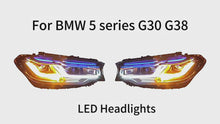 Carregar e reproduzir vídeo no visualizador da Galeria, Full LED Headlights Assembly For BMW 5 series G30 G38 2018-2022
