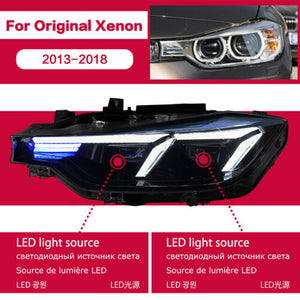 Full LED Headlights Assembly For BMW 3 Series F30 F35 2013-2018