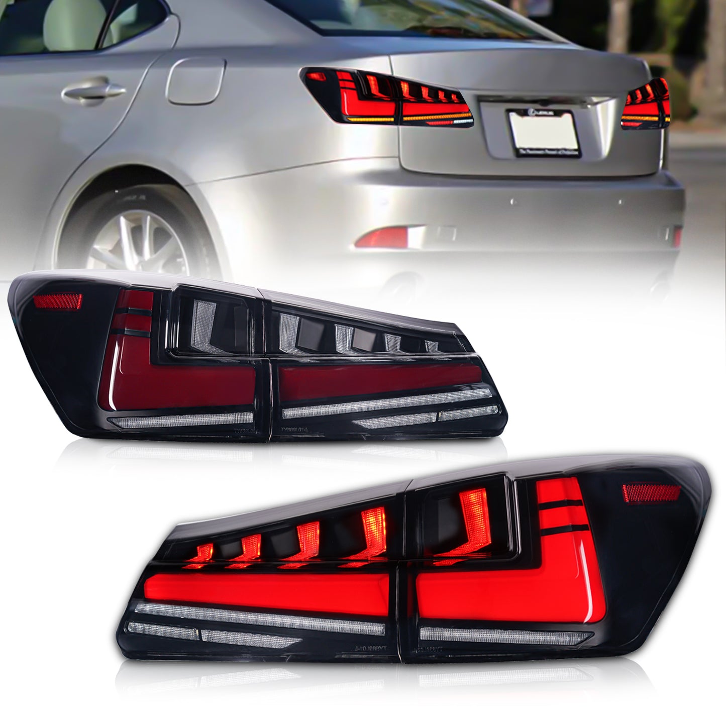 Full LED Tail Lights Assembly For Lexus IS250 2006-2012