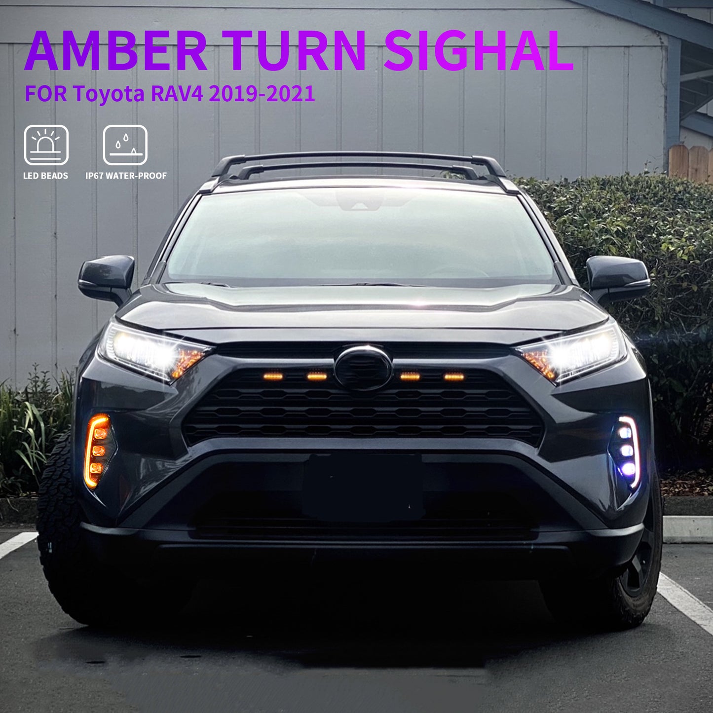 Toyota RAV4 2019-2022용 LED DRL 안개등