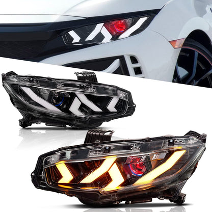 Voll-LED-Scheinwerfer für Honda Civic der 10. Generation 2016-2022