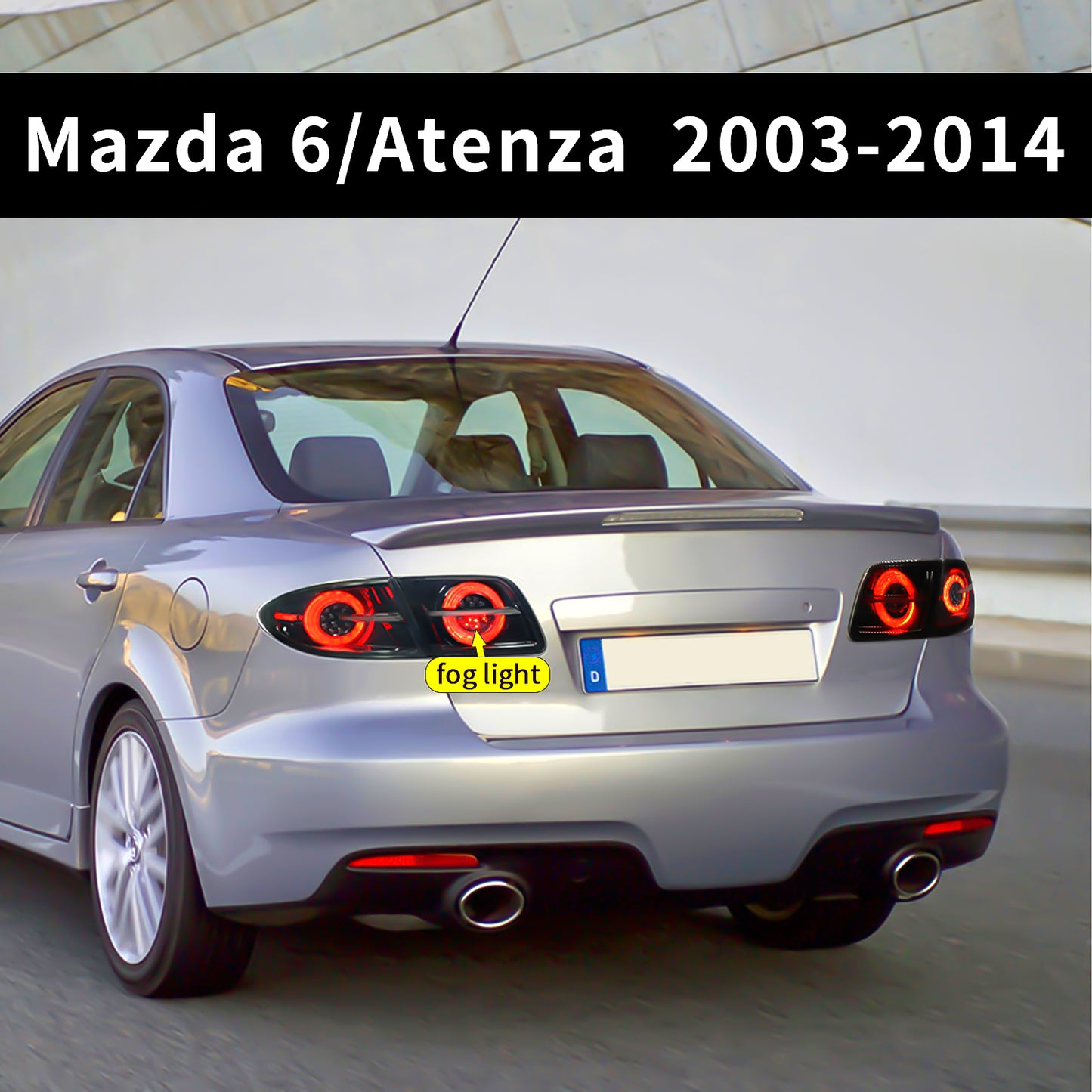 Mazda 6 2003-2015년을 위한 가득 차있는 LED 꼬리 빛 회의