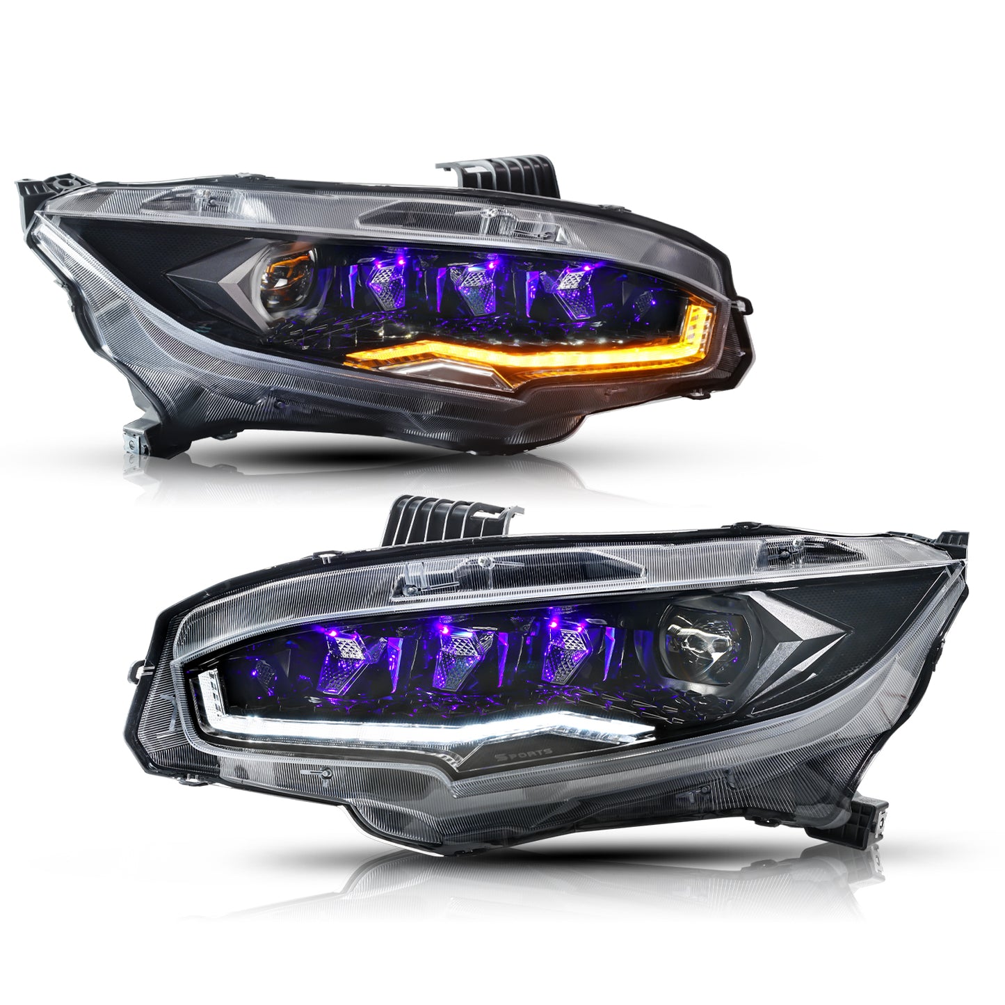 Voll-LED-Scheinwerfer für Honda Civic der 10. Generation 2016–2021