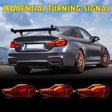 Carregar imagem no visualizador da galeria, Full LED Tail Lights Assembly For BMW 4 Series F32 F33 F36 F82 F83 2014-2020,Red
