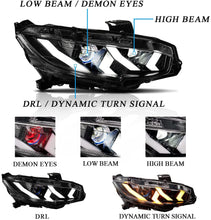 Load image into Gallery viewer, Full LED Headlights Assembly For 10th Gen Honda Civic 2016-2022
