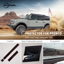 Carregar imagem no visualizador da galeria, Body Side Door Molding Cover Trim Protector For Ford Bronco 2021-2023 4 Doors,6PCS
