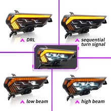Carregar imagem no visualizador da galeria, Full LED Headlights Assembly For Toyota 4Runner 2014-2020, One pair (4 PROJECTORS)
