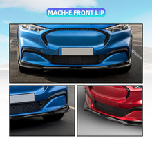 Загрузить изображение в средство просмотра галереи, Front Bumper Lip Spoiler For Ford Mustang Mach-E 2021 2022 (Glossy Black)
