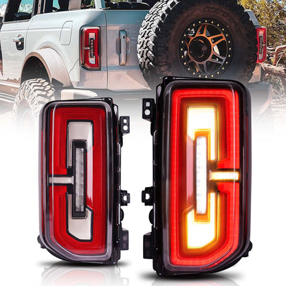 Full LED Tail Lights Assembly For Ford Bronco 2021+ (All Versions) 2/4-door