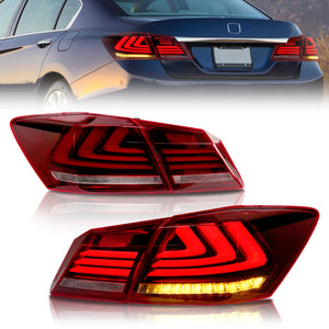Full LED Tail Lights Assembly For 9th Gen Honda Accord 2013-2015