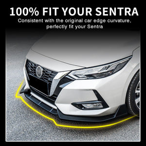 Front Bumper Lip Spoiler For Nissan Sentra 2020-2022